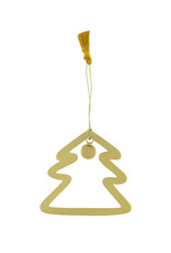 Zusss Hanger metaal Rond Kerstboom-goud