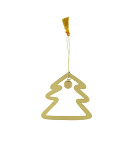 Zusss Hanger metaal Rond Kerstboom-goud