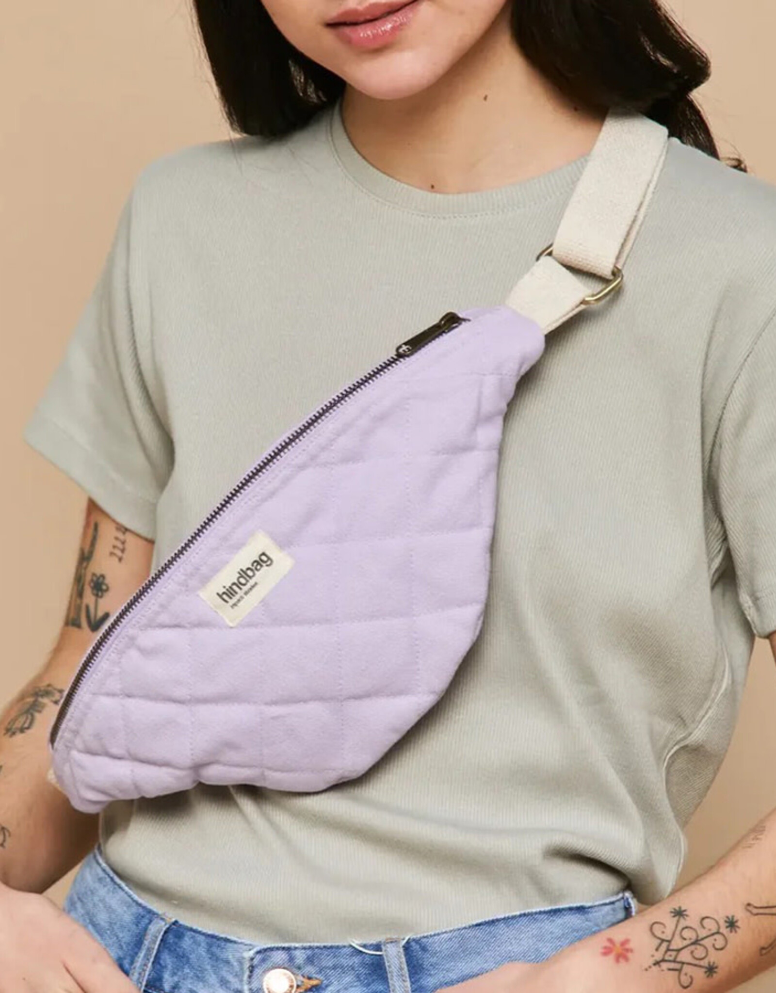 Hindbag Olivia Fanny Pack Quilted-lilac
