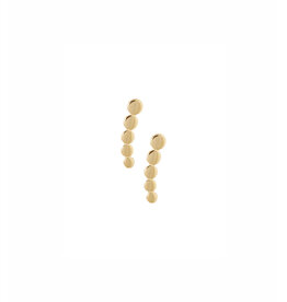 Ellen Beekmans Oorbellen Earcuff 5 dots-gold