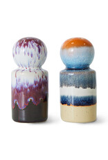 HK Living 70s ceramics: Pepper & Salt jar (set of 2)-stargaze