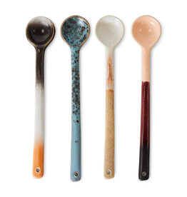 HK Living 70s ceramics: Spoons Large (set of 4) Breeze-mix