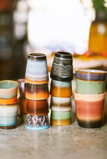 HK Living 70s ceramics: Coffee Mugs (set of 6) Grounding-mix