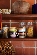 HK Living 70s ceramics: Cappuccino Mugs (set of 4) Solid-mixed