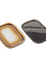 HK Living 70s ceramics: Small Trays (set of 2) Mojave-mixed