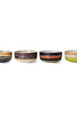 HK Living 70s ceramics: Dessert Bowls (set of 4) Humus-mix