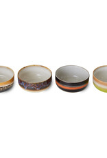 HK Living 70s ceramics: Dessert Bowls (set of 4) Humus-mix