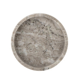 Bloomingville Tray Ivette Round 20x4cm-nature marble