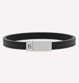 Steel & Barnett Men Bracelet Grady Leather-black