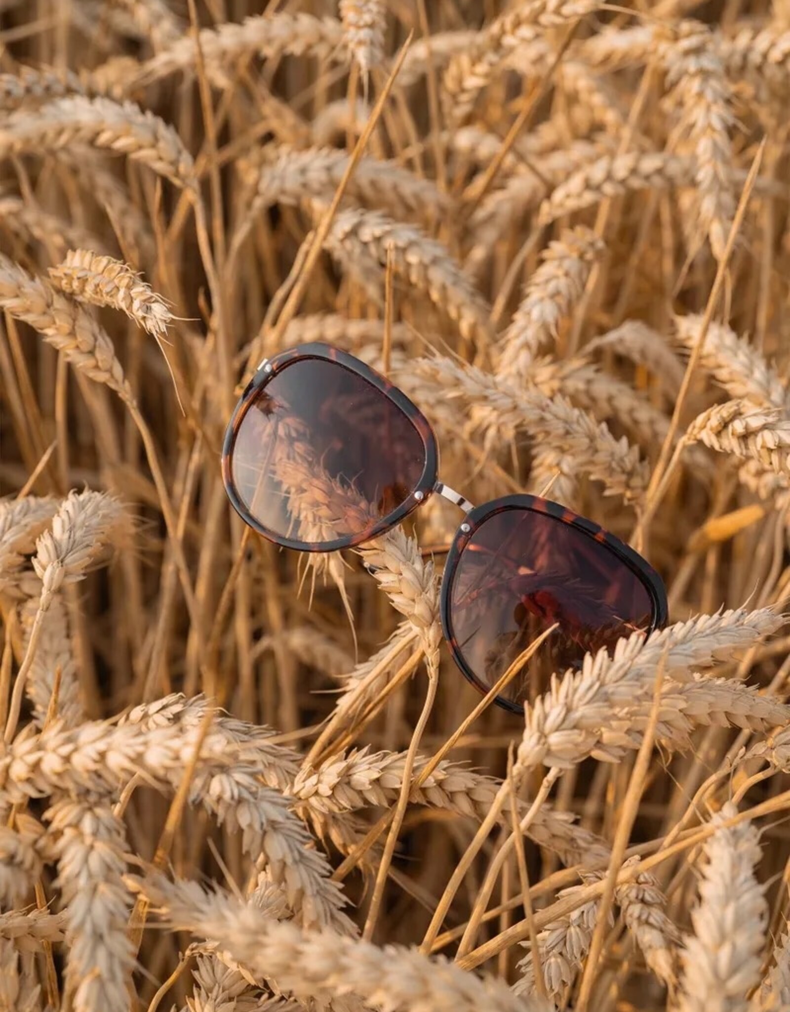 Zusss Zonnebril  gevlekt-bruin/goud