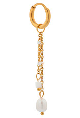 Label Kiki Oorbel Single Hoop Mermaid Tail-gold