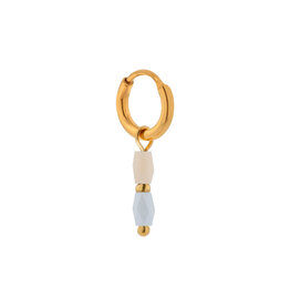 Label Kiki Oorbel Single Hoop Ocean Terra-gold