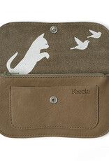 Keecie Wallet Medium Cat Chase-moss