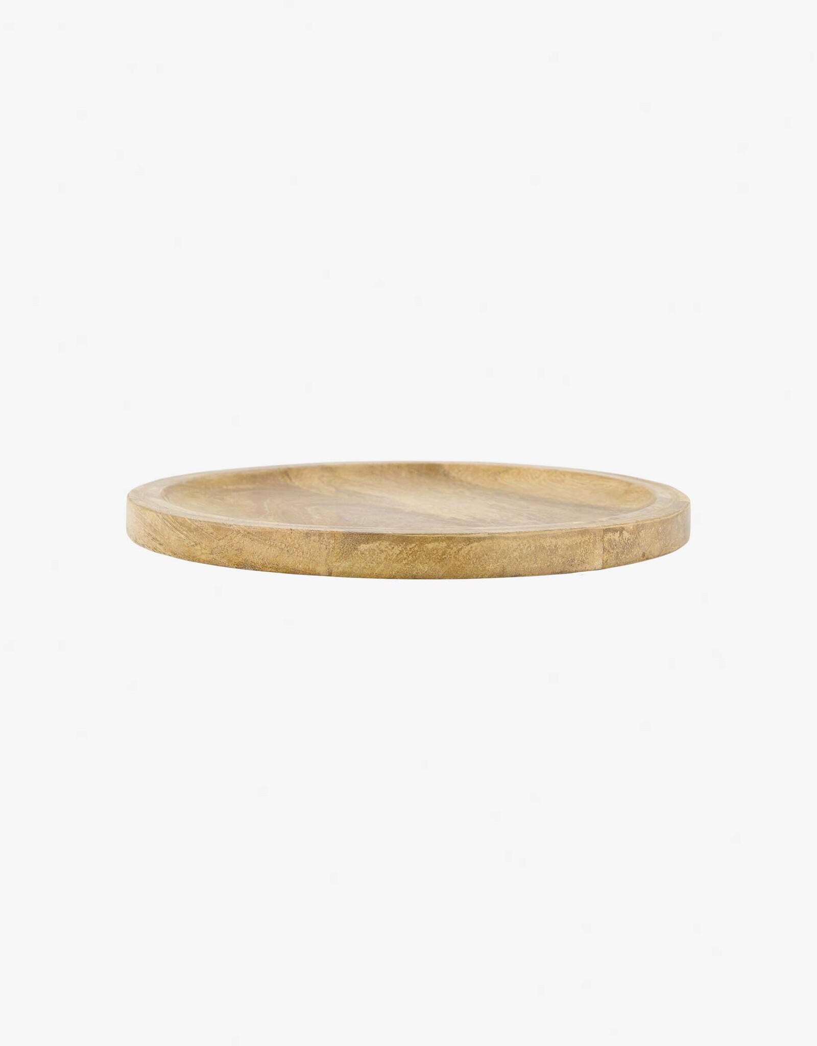 Zusss Stylingbord Hout met gouden randje 30 cm-naturel