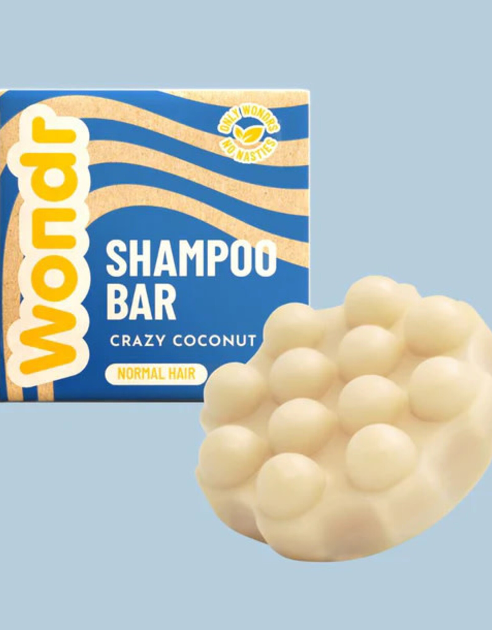 Wondr Shampoo Bar Crazy Coconut-normaal haar