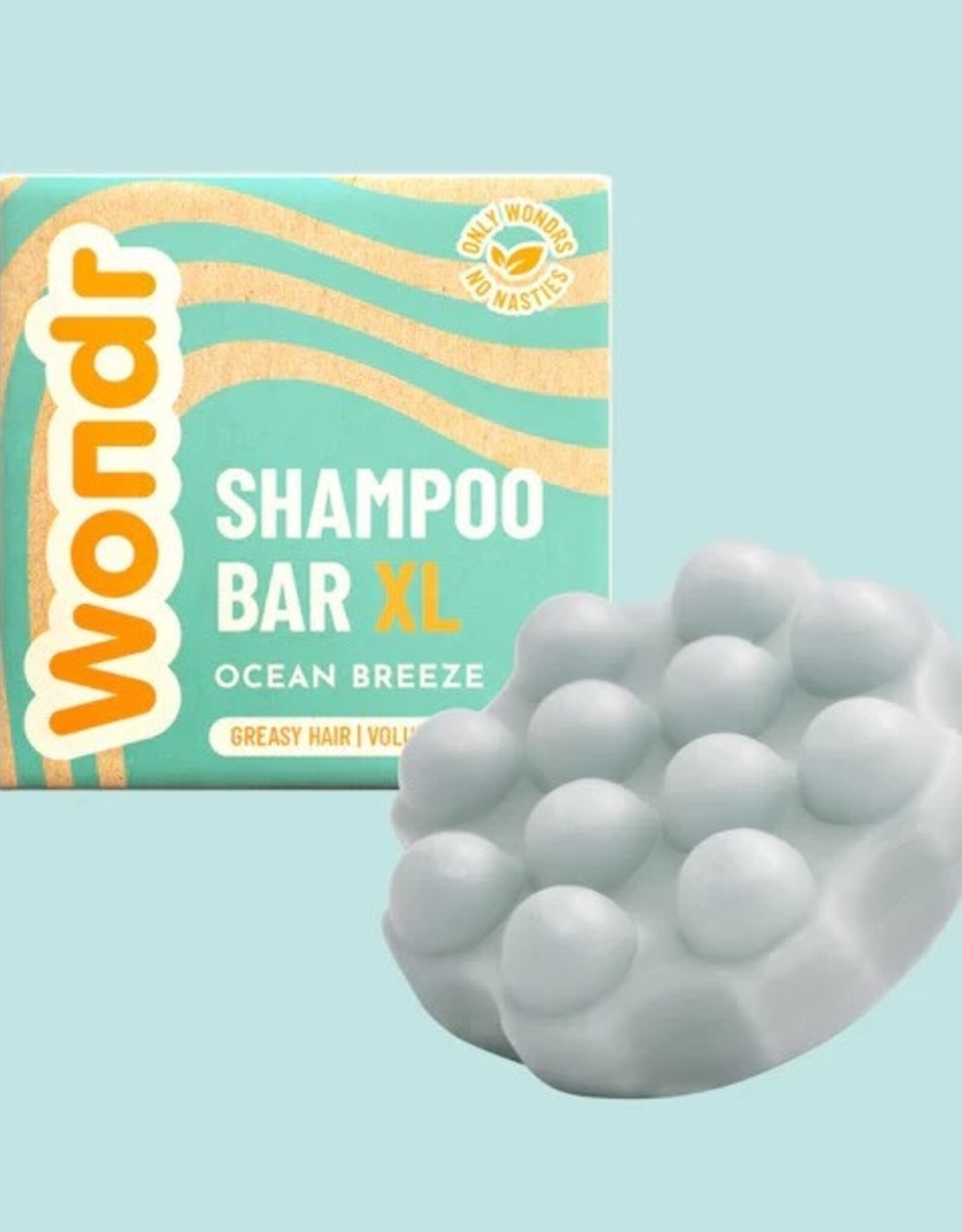 Wondr Shampoo Bar XL Ocean Breeze-vet haar