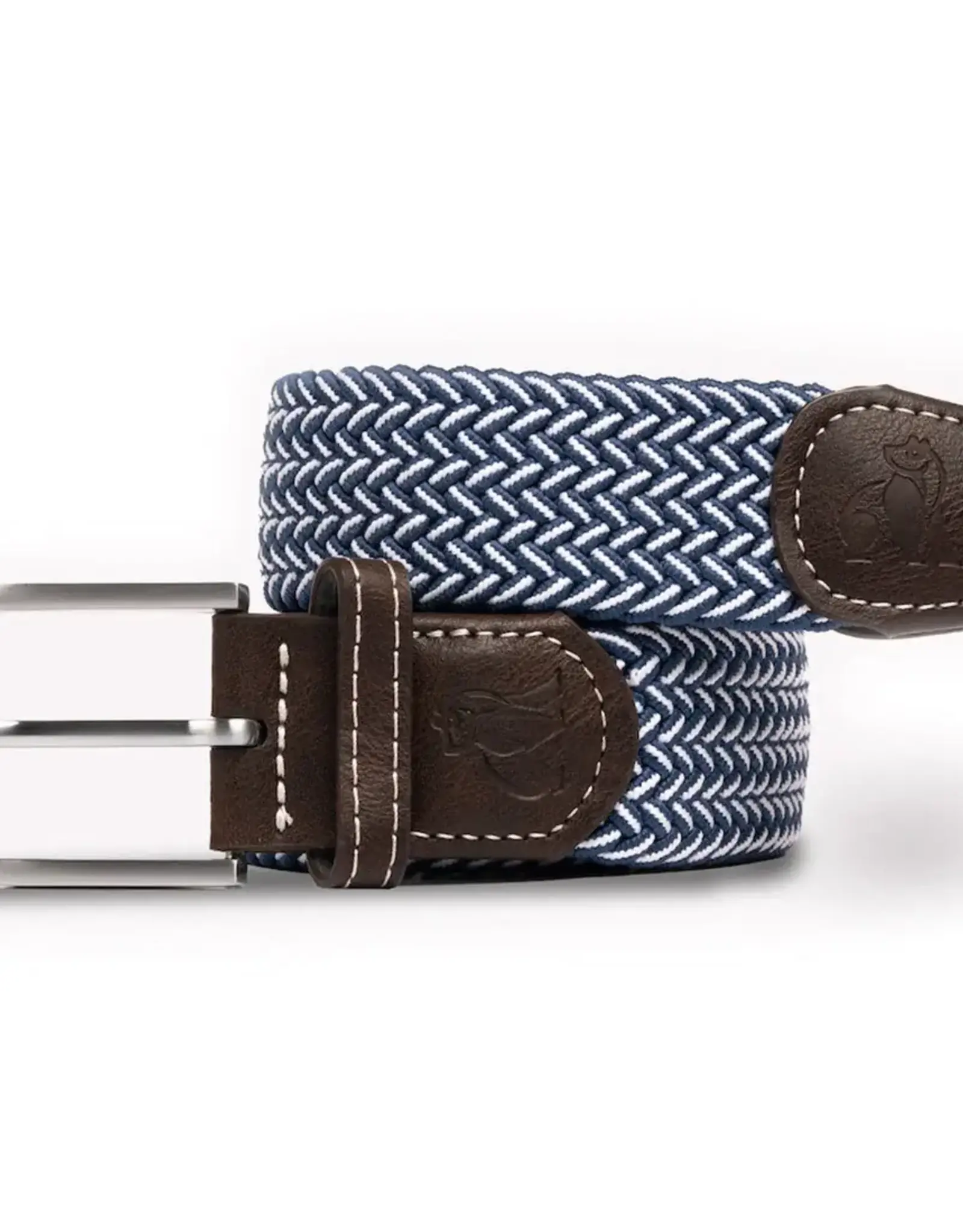 Swole Panda Woven Belt Recycled-navy fine waeve