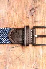 Swole Panda Woven Belt Recycled-navy fine waeve