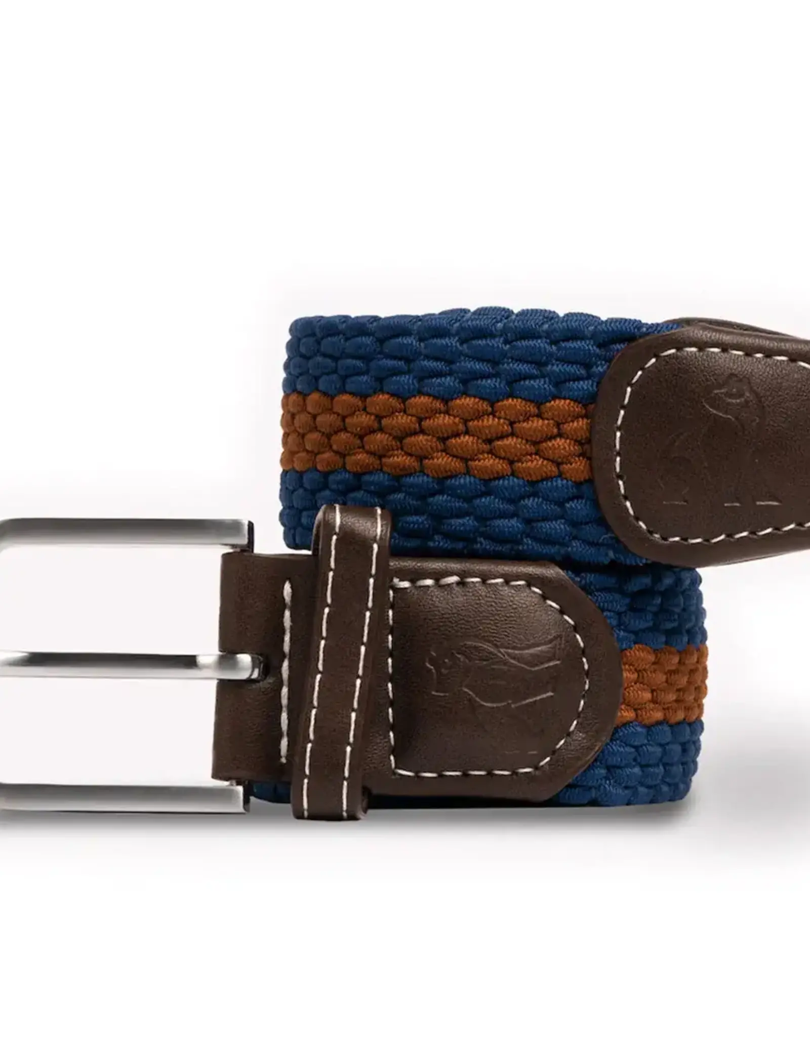 Swole Panda Woven Belt Recycled-blue/camel stripe