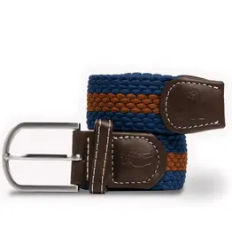 Swole Panda Woven Belt Recycled-blue/camel stripe