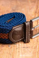 Swole Panda Woven Belt Recycled-blue/camel stripe