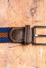 Swole Panda Woven Belt Recycled-blue/camel stripe