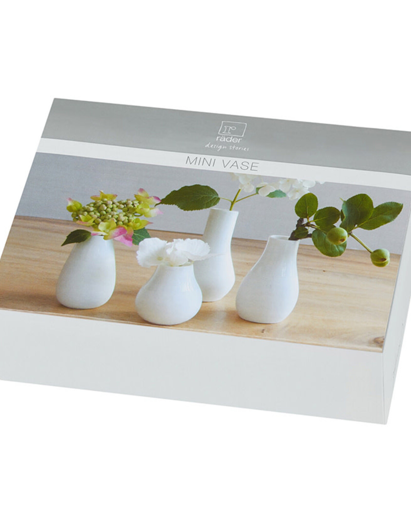 Räder Mini Vase Set- 4stuks white