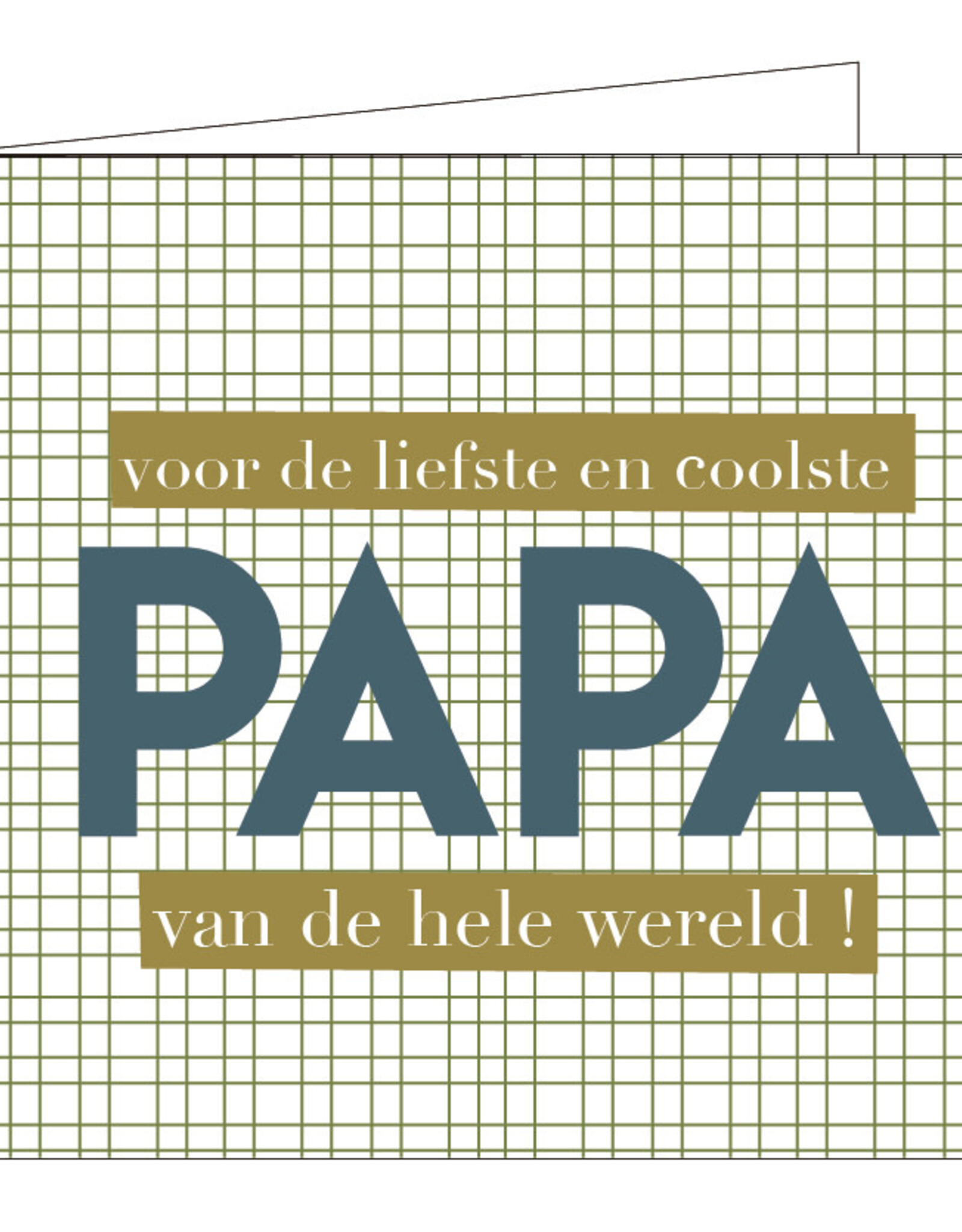 Wenskaart-Voor de liefste én coolste papa van de hele wereld!