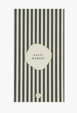 Zusss Servetten ‘Happy Moment’ 11x20cm-zand/antraciet