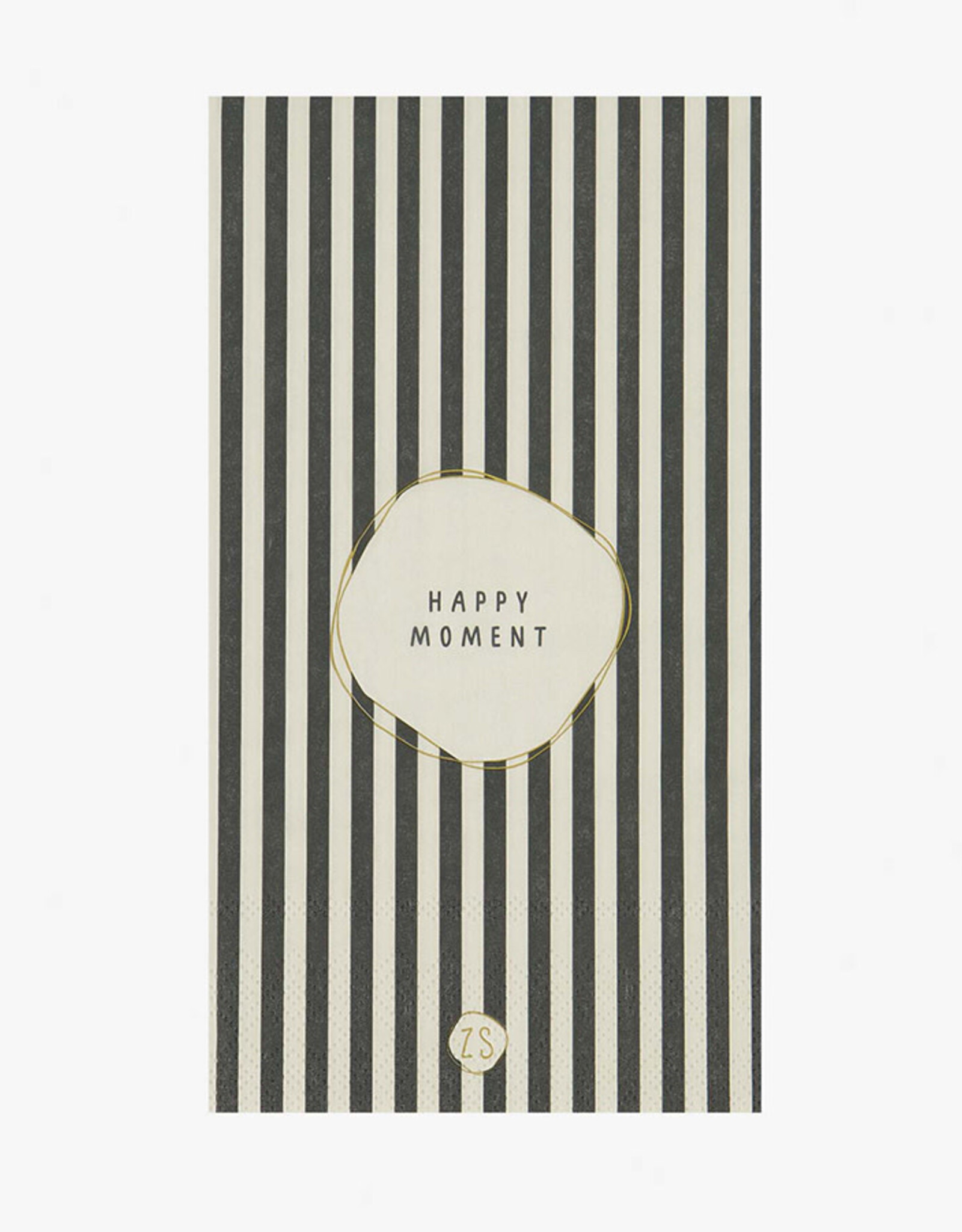 Zusss Servetten ‘Happy Moment’ 11x20cm-zand/antraciet