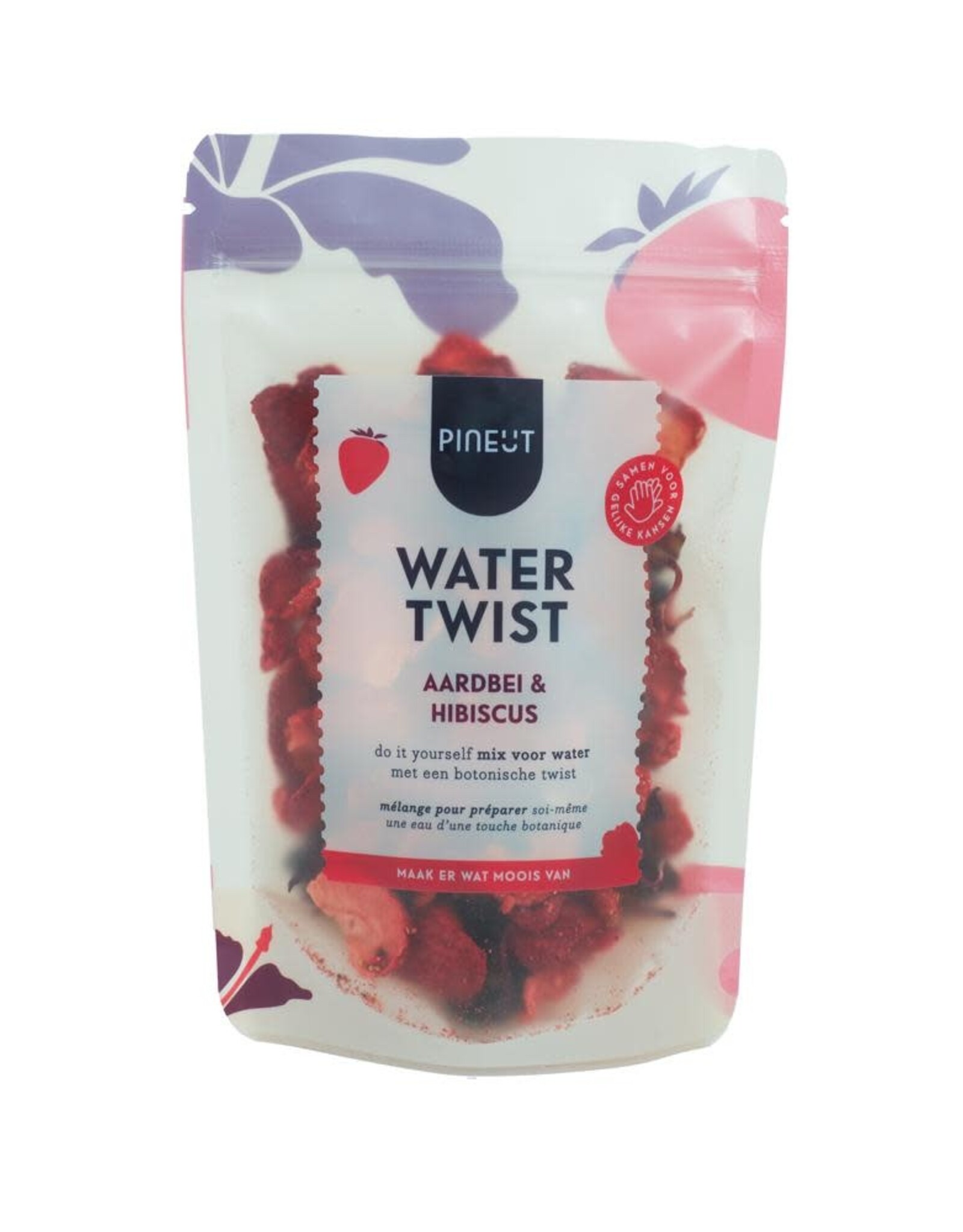 Pineut Pineut Watertwist Aardbei/Hibiscus Bio-Pouchbag