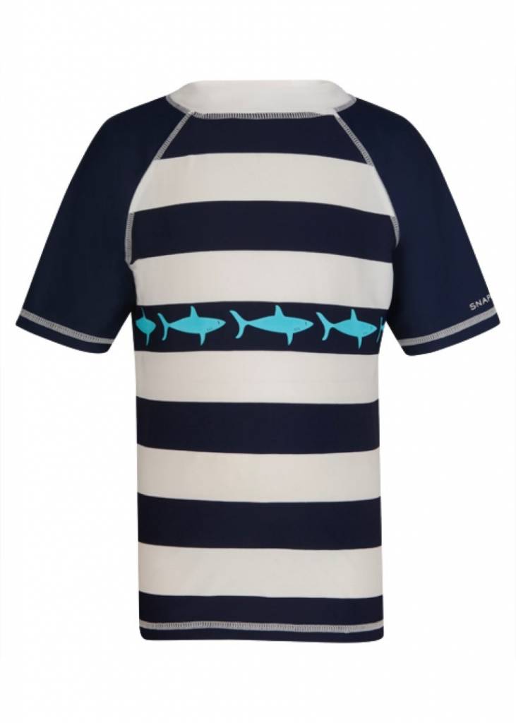 Uv Beschermend Shirt Donkerblauw En Wit Gestreept Met Haaien Snapper Rock snapper rock kopen in de aanbieding Uv Beschermend Shirt Donkerblauw En Wit Gestreept Met Haaien Snapper Rock snapper rock kopen in de aanbieding