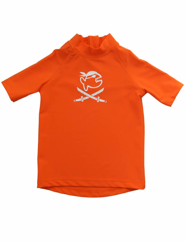 Iquv Uv Werend Shirt Korte Mouw Kleine Kinderen Oranje Iq Uv iquv kopen in de aanbieding