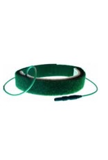 Green ground strap in velcro cable (1,25m/1,5m/2m)