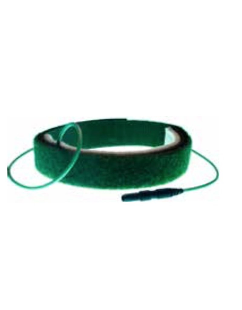 Groene aardingsband in velcro kabel (1,25m/1,5m/2m)