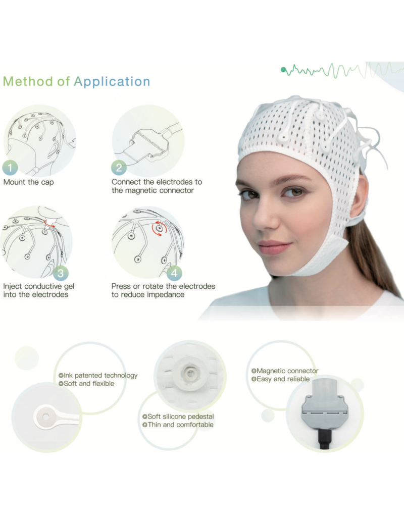 Greentek FlexCap : capuchon EEG jetable