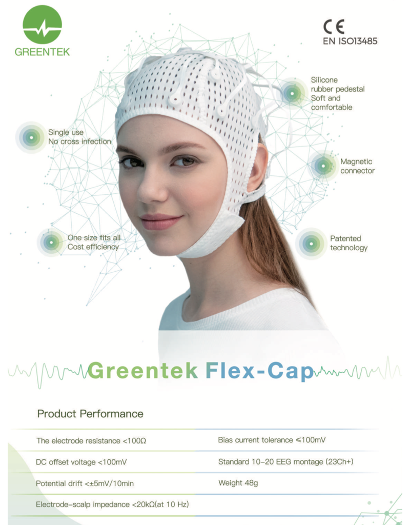 Greentek FlexCap: wegwerp EEG cap