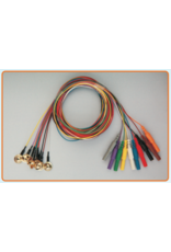 FSM Électrode EEG Gold Cup 250 cm, 10 Couleurs, Fil de silicone