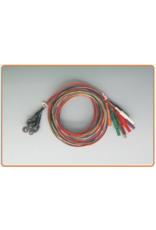 FSM Électrode cupule EEG Ag/ AgCl 250 cm, 10 couleurs, fil téflon