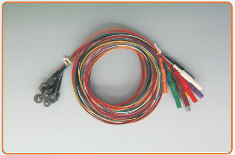 EEG Ag/ AgCl Cup Electrode 150 cm, 10 Colors, Teflon Wire - NEUROWEBSHOP.EU