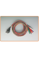 FSM EEG Ag/ AgCl Cup Electrode 150 cm, 10 Colors, Silicon Wire