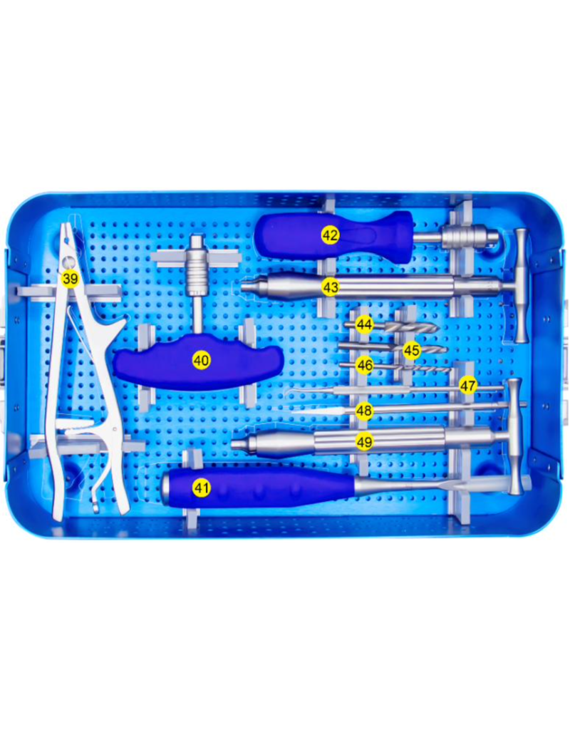 MEDIBIA - medical bits & tools Juego de extractores de tornillos universales.