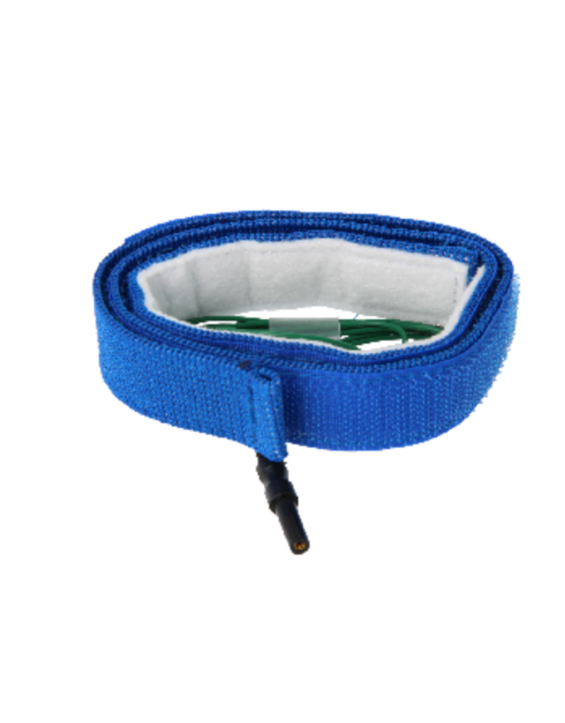 Sangle de masse bleue en câble velcro 1,5m