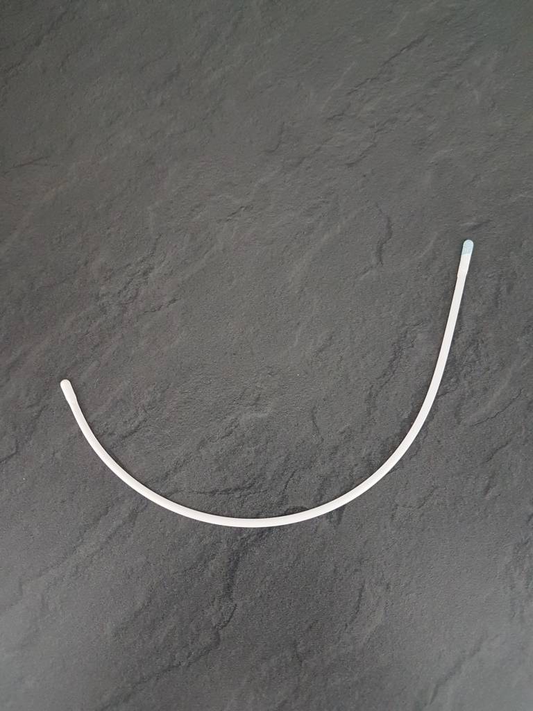 (Defective Closeout Sale: Paint Scratch) Steel Bra Underwire, Sturdy Metal  Bra Wire for Bra Shaping, White, 145x2.5x1mm