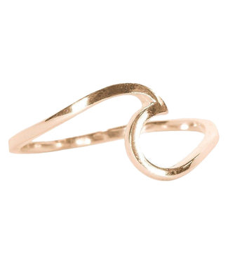 Pura Vida Wave Ring Rose Gold - SZ 6