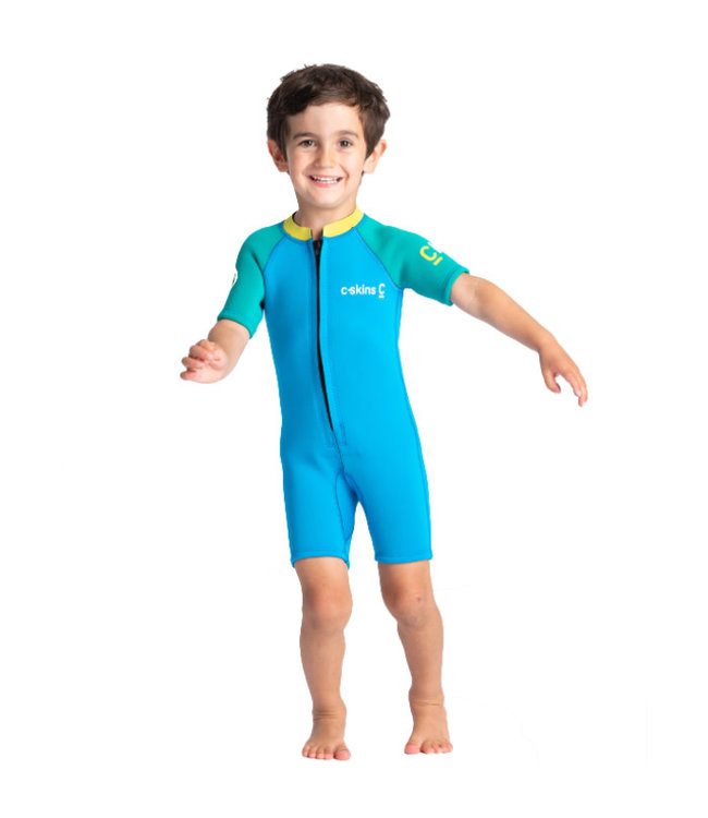 C-Skins Toddler Shorti Wetsuit Cyan/Green