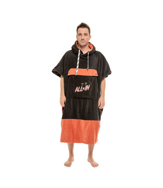 All-In V-Bumpy Changing Robe Towel Black Argile