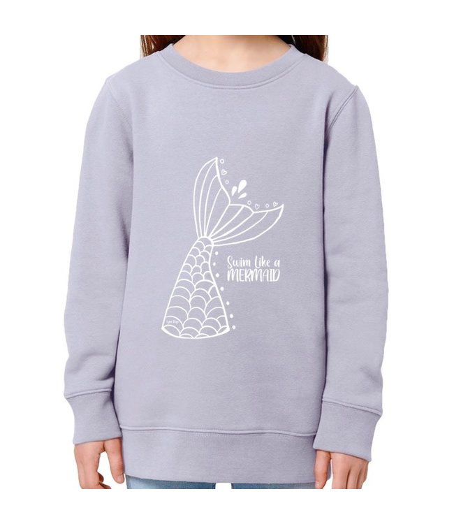 Boylo's Swim Like a Mermaid Kids Jumper Lavender