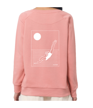 Boylo's Dive In Womens Jumper - Canyon Pink