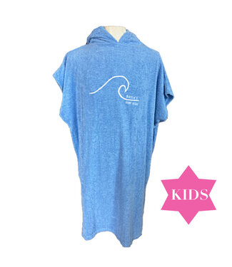 Boylo's Kids Boylo's Hooded Towel Robe Wave Youth Medium Blue